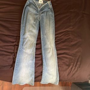 Urban outfitter flar sinched jeans